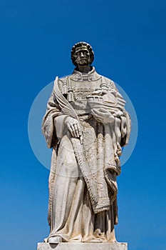 Alfama District of Lisbon - Statue of Saint Vincent