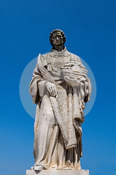 Alfama District of Lisbon - Statue of Saint Vincent photo