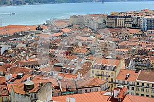 Alfama District and Tejo River, Lisbon