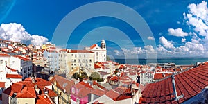 Alfama on a sunny afternoon, Lisbon, Portugal