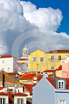 Alfama on a sunny afternoon, Lisbon, Portugal