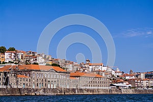 Alfandega Nova do Porto or Porto Customs House seen from Douro River