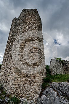 Alfedena, Abruzzo. The castle. Views