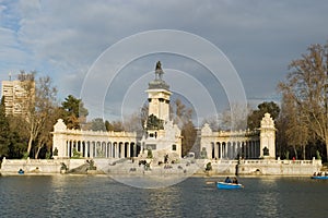 Alfonso Monument in Madrid photo