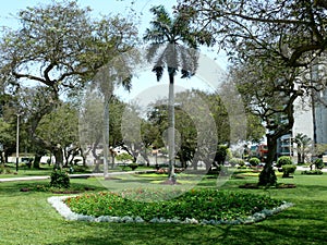 Alfonso Ugarte park in San Isidro district of Lima.