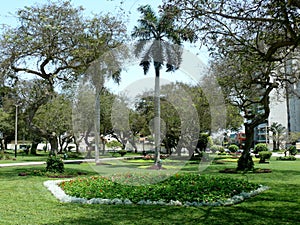 Alfonso Ugarte park in San Isidro district of Lima. photo