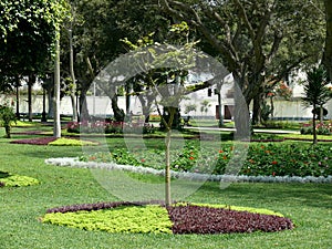 Alfonso Ugarte park in San Isidro district of Lima. photo