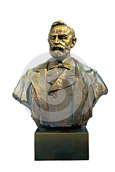 Alfred Bernhard Nobel bronze statue photo