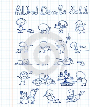 Alfred Doodle Set 1