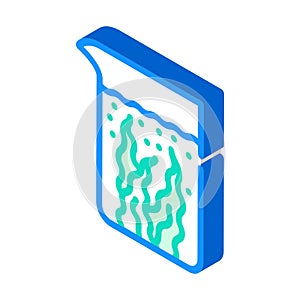 algae cultivation for bio fuel isometric icon vector illustration