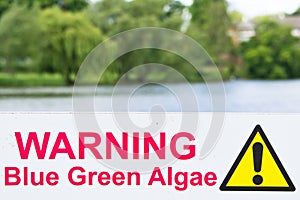 Algae warning