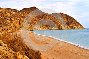 Algarrobico Beach in the Cabo de Gata-Nijar Natural Park, in Spa photo