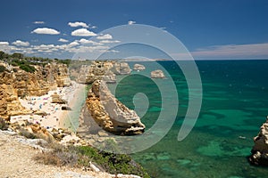 Algarve amazing turquoise water beach