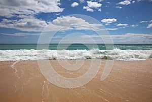 Algarve Beach at Atlantic Ocean. Portugal