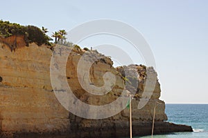 The Algarve a beautiful road trip in Portugal - Beautiful cliffs - Side view