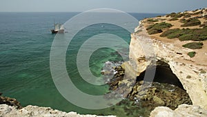 Algarve coast galleon