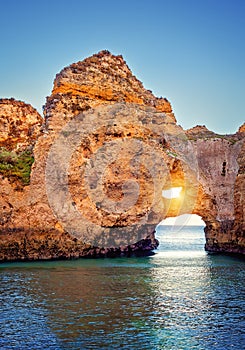 Algarve coast in Lagos