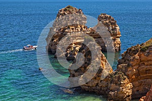 Algarve rocks boat excursion