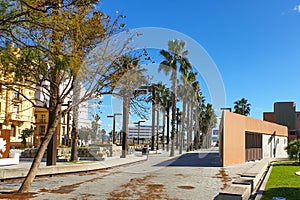 Algeciras city, Spain, street view.