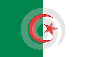 Alžírsko vlajka 