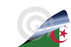 Algeria flag on white