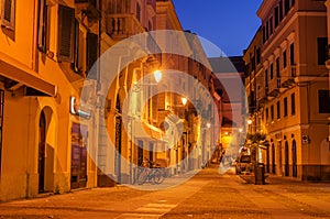 Alghero, Sardinia Island, Italy: Old Town at night