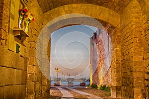 Alghero (Sardinia) at night