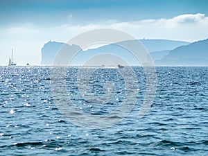 Alghero sea view with the cliffs, Italy