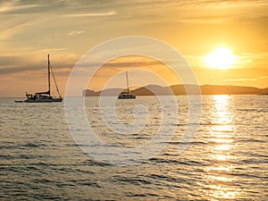 Alghero seascape at sunset, Italy