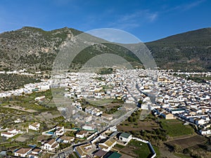 Municipality of Algodonales in the comarca of the white villages in the province of Cadiz, Spain photo