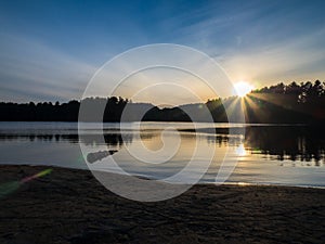 Algonquin Provincial Park Mew Lake Evening Sunset