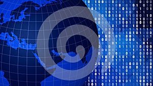 Algorithm for binary globe safeguarding digital world with binary code and global network security in face of cyber crime