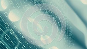 Algorithm data processing binary code, digital cyberspace