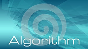 Algorithm for data processing vector concept, modern design template triangles shapes chaos