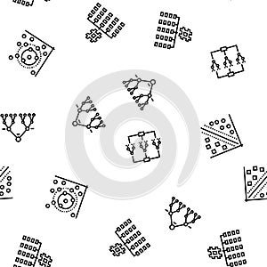 algorithm data technology ai seamless pattern vector