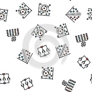 algorithm data technology ai seamless pattern vector