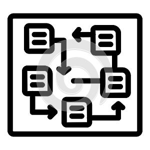 Algorithm flowchart showing data processing with arrows