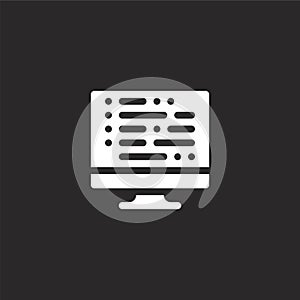 algorithm icon. Filled algorithm icon for website design and mobile, app development. algorithm icon from filled artificial