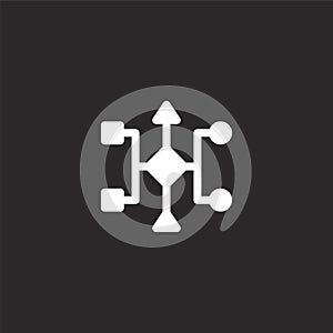 algorithm icon. Filled algorithm icon for website design and mobile, app development. algorithm icon from filled development
