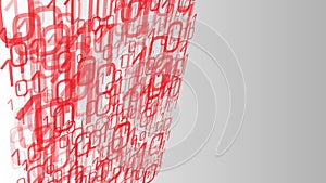 Algorithm machine learning, zeros ones abstract art vector background