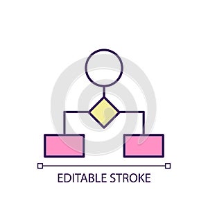 Algorithm RGB color icon