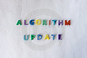 Algorithm update sign photo