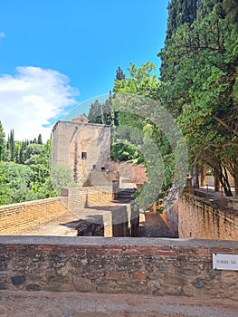 Alhambra Alcazaba Castle Towers Ruins Granada Andalusia Spain