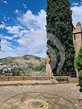 Alhambra Alcazaba Castle Towers Ruins Granada Andalusia Spain