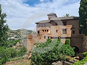 Alhambra Alcazaba Castle Towers Ruins Granada Andalusia Spain