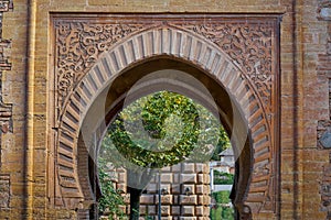 Alhambra arch Puerta del vino in Granada photo
