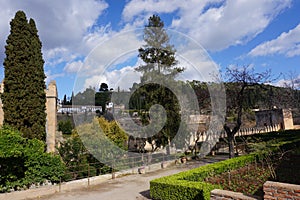 Alhambra Citadel, Granada, Spain- inner gardens