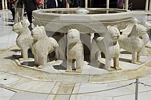 Alhambra, Court of Lions, Granada, Spain photo