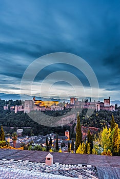 The Alhambra in Granada, Andalusia, Spain