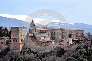 The Alhambra in Granada, AndalusiÃ«, Spain.